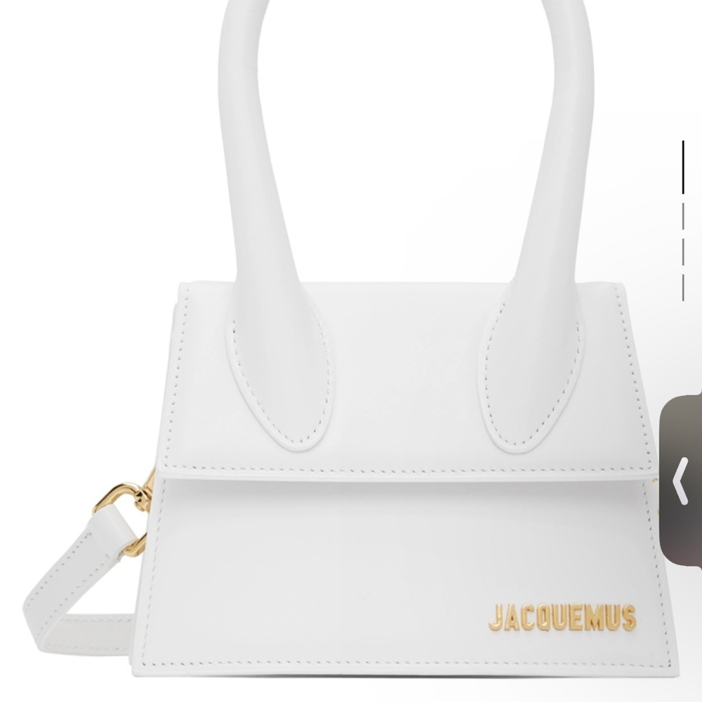 Jacquemus le chiquito moyen white bag